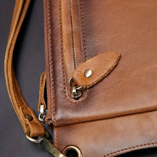 Retro Genuine Leather Handbag: Large Capacity, Multifunctional, and Top Layer Cowhide Wallet for Men!