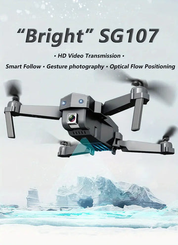 Drone With 5G Image Transmission, Aerial Photography, Intelligent Return, Trajectory Flight, Headless Mode, Gesture Photography, One Key Take-off/Landing, Includes Carrying Bag