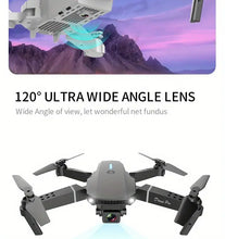 E200 Pro Drone, 2 Cameras With WiFi FPV Dual Folding Remote Control Quadcopter With Height Hold, Headless Mode, Visual Positioning, App Control And 3 Batteries