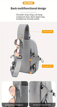 Men's Nylon Crossbody Chest Bag With Cushion Strap, Multifunctional Sling Bag For Outdoor Sports Travel