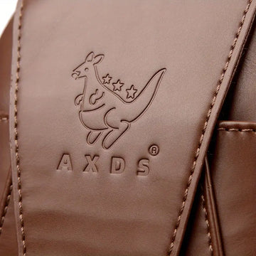 Men's Fashion Simple PU Leather Crossbody Bag, Multifunctional Travel Chest Bag