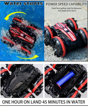 Amphibious RC Car Remote Control Stunt Car Vehicle Double-sided Flip Driving Drift Rc Cars Outdoor Toys For Boys Children's Gift