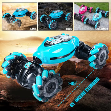 Gesture RC Car,4WD 2.4G Remote Control Car Foe Boys And Adults, Hand Controlled RC Car, All Terrains Monster Trucks For Boys Gusture RC Stunt Car 360° Flips Gift For Age 4-12 With Light Music