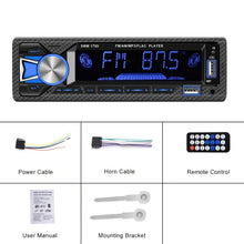 Single 1 Din BT Car MP3 Player 12V In-Dash Remote Control Digital Car Radio Stereo With FM/USB/SD/AUX-IN Colorful Lights