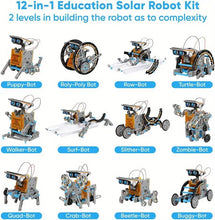 DIY Assembled Toys 13-in-1 Self-mounted Solar Toy Car 13 In 1 Intelligent Robot