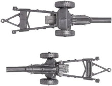 UNO1RC Classic Marx US Military HOWITZERS Silver-Gray 3pc Plastic Army Men Field Artillery