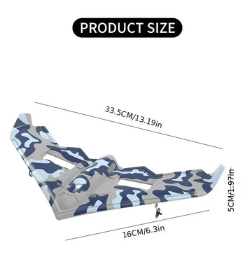 2.4G Remote-controlled Fixed-wing UAV Fighter EPP Material Aircraft Unmanned Drone Cool LED Light Fall-resistant Glider Fixed-wing Aircraft Suitable For Boys/girls Toy Gifts