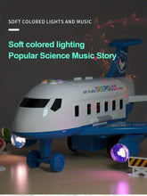 Toy Airplane For Children, Boys, With Puzzle And Durable Large Alloy Car,With Track And Transformable Model, Perfect For Birthday Gifts