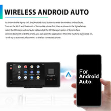 Wireless Portable Car Stereo For Carplay Android Auto Receiver 10.36"Screen With BT WiFi FM Mirror Link Voice Control Front And Back Loop Recording