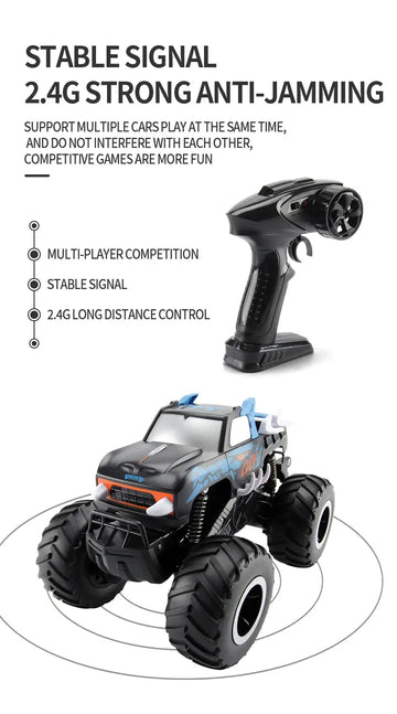 4WD Remote Control Stunt With Amphibious Driving, 45°Climbing, Off-road Rotation, Upgrade Powerful Battery, High Quality Material, Waterproof Body Design, Birthday Gifts For Boys