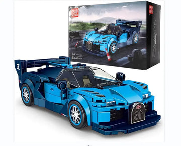 Mould King Technical Idea Racing Car Building Blocks, City Sports Car Model With Display Case DIY Bricks Toys Gift For Boys