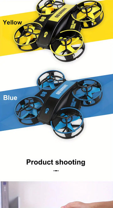 Remote Control Four-axis Induction Aircraft UFO Interactive Lighting Hand-throwing Drone Set Height Remote Control Aircraft Toy