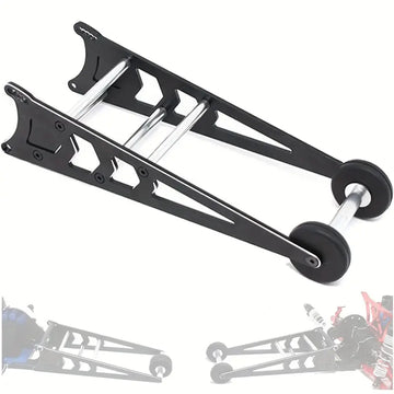 Adjustable Wheelie Bar Kit Aluminum Tail Wheel Head Up Wheel RC Wheelie Bar Kit Assembly Upgrade Parts For 1/10 Traxxas Slash 2WD Rustler Bandit