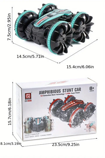 Amphibious RC Car Remote Control Stunt Car Vehicle Double-sided Flip Driving Drift Rc Cars Outdoor Toys For Boys Children's Gift