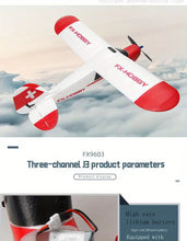 Three Channel Remote Control Aircraft J3 Cessna Glider Toy Fixed Wing Brushless Motor Aircraft Electric Fighter Aircraft Model Drone