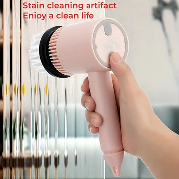 Electric Cleaning Brush Home Wireless Hand-held Kitchen Bathroom Tile Bathroom Bathroom Strong Dishwashing Brush Washing Dishes And Shoes