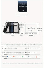 Fashionable Man Shoulder Bag Casual Messenger Bag Soft Silicone Leather Camera Large-capacity Fashionable Man 10inch Tablet Computer Ipad Bag
