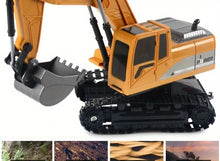 Children's Remote Control Electric Toy Excavator Crawler Alloy Wireless Remote Control Engineering Vehicle Lighting Sound Effect Charging Model Car