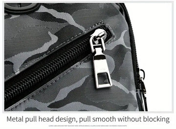 Stay Protected & Charged On-the-Go: Waterproof Crossbody Chest Bag With USB Charging & Earphone Hole