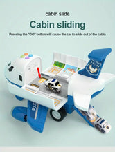 Toy Airplane For Children, Boys, With Puzzle And Durable Large Alloy Car,With Track And Transformable Model, Perfect For Birthday Gifts