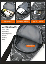 Stay Protected & Charged On-the-Go: Waterproof Crossbody Chest Bag With USB Charging & Earphone Hole