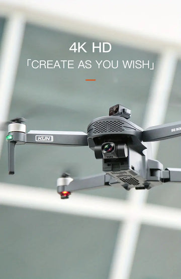 4K Camera Drone, Obstacle Avoidance, 5G Real-time Image Transmission, GPS Optical Flow Positioning, One Key Take Off/Landing, Gesture Photography, Includes Carrying Bag