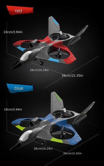 V27 RC Remote Control Airplane 2.4G Remote Control Fighter Hobby Plane Glider Airplane EPP Foam Toys RC Drone Kids Gift