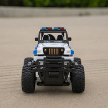 1 In 28 Four-way Police Car Off-road Vehicle With Light, Remote Control Off-road Vehicle, Children's Remote Control High-speed Electric Remote Control Car