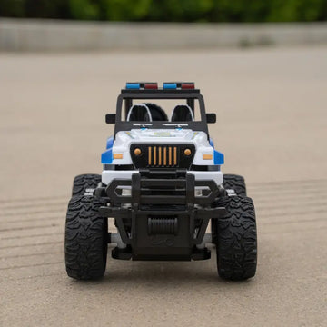 1 In 28 Four-way Police Car Off-road Vehicle With Light, Remote Control Off-road Vehicle, Children's Remote Control High-speed Electric Remote Control Car