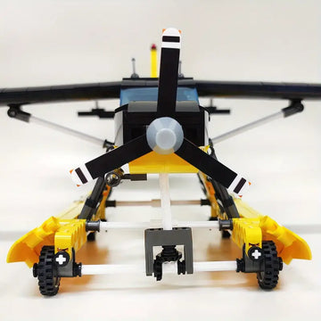 JIESTAR High Tech Cessna 208 Caravan Amphibious Type Plane Twin-rotor Helicopter Aircraft Airplane AV-8II Harrier Attack Aircraft Moc Bricks Technical Model Building Blocks Boys Toys