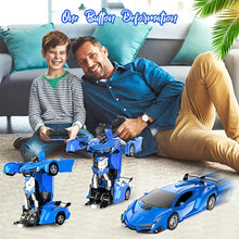 2.4Ghz Long Distance Remote Control Car 1:18 Scale Model Racing Car,  With One-Button Deformation, 360°Drifting, Transforming Car , Transforming  Robot RC Car,  For 8+Years Boys Kids