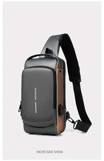 Secure Your Belongings with this Stylish Men's Multisport Anti-Theft Shoulder Messenger Bag