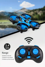 New H36F 3-in-1 Marine Air RC Drone, Speedboat LED Night Navigation Light, Front And Rear Left And Right Spin, Headless Mode, Speed Switch, 360° Tumbling, Children's Gift, Children's Toys