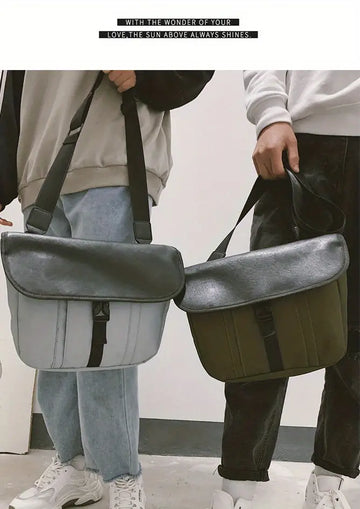 Men's Casual Outdoor Large Capacity Messenger Bag, Three Colors Available