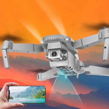 UNO1RC With Night Vision Camera, Drone With Camera For Kids, Drone With Dual 1080p Hd Fpv Camera Remote Control For Boys With Altitude Hold Headless Mode Start Speed Adjustment(Gray)