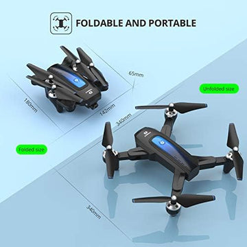 UNO1RC Drone with Camera for Adults and Kids 2K HD FPV Live Video, RC Quadcopter Helicopter with Waypoints, Altitude Hold, One Key Start, Headless Mode, 3D Flip, Long Flight