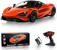 UNO1RC Remote Control Car, McLaren Rc Cars Officially Licensed 1/12 Scale 7.4V 900mAh Toy Car with 12km/h Fast Model Car Headlight for Adults Kids Boys Age 6-12 Year Birthday Ideas Gift Orange