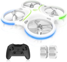 UNO1RC M28 Mini Drones for Kids and Beginners, Small LED RC Quadcopter with Headless Mode, Auto Hovering, 3D Flip, 3 Speed, Colorful LED Lights, 2 Batteries (15MINIS), Great Gift Toy for Boys and Girls