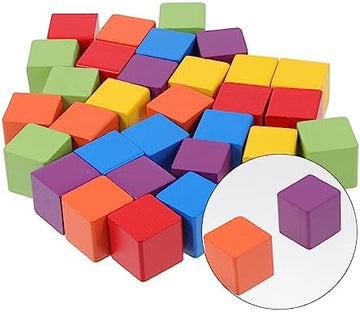 UNO1RC 60pcs Color Building Blocks Squares Kid Toy Stacking Toy Educational Toys Kids Toys Toy for Kids Children's Toys Puzzle Toys Kids Building Blocks Kids playset Pupils Wood Plate Box
