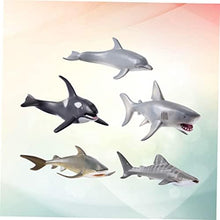 UNO1RC 5pcs kidcraft playset Toys for Kids sea Animal Toys Toy for Kids Ocean Toys Kids playset Simulation sea Life Model Marine Life Figure Toy Animal Model Whale Child Doll