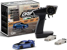 UNO1RC Turbo Racing 1:76 Scale Drift RC Car with Gyro Mini Full Proportional RTR 2.4GHZ Remote Control with 2 Replaceable Body Shell (C64-BLUE)