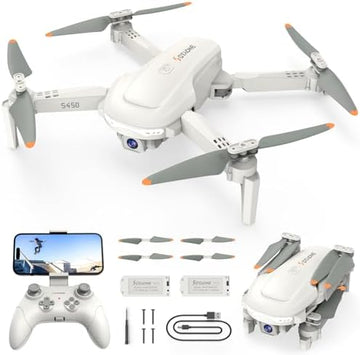 UNO1RC S450 Drone with Camera for Adults, 1080P HD FPV Drones for Kids with One Key Take Off/Land, Altitude Hold, Mini Foldable Drone with 2 Batteries, RC Quadcopter Toys Gifts for Beginners