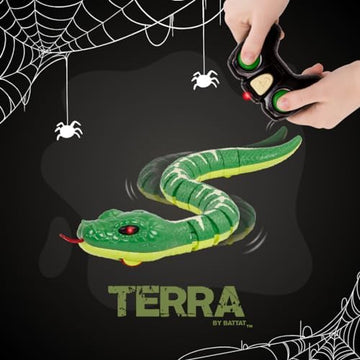 UNO1RC by Battat Remote Control Emerald Tree Boa - Electronic Snake Toy for Kids Ages 6+