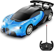 UNO1RC Remote Control Car for Kids - 1/16 Scale Electric Remote Toy Racing, with LED Lights High-Speed Hobby Toy Vehicle, RC Car Gifts for Age 3 4 5 6 7 8 9 Year Old Boys Girls (Blue)