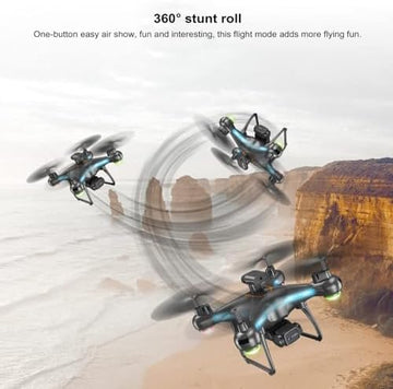 UNO1RC RC Drone, RC Drone With HD Camera, 360° Obstacle Avoidance, Automatic Hover, Voice Control, One-button Takeoff/landing, Waypoint Flight, Foldable RC Quadcopter, Children's Toy