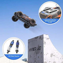 UNO1RC GO H16DR 1:16 Scale Ready to Run Fast Remote Control Car, High Speed Jump RC Monster Truck, Off Road RC Cars, 4WD All Terrain RTR RC Truck with 2 LiPo Batteries for Boys and Adults