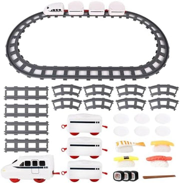 UNO1RC Train Set Toy | Battery Operated Train Set | Toy Train Set for Party DIY Sushi Display Table Swing Plate | Toddler Train Set for Kids, Boys & Girls from 4 Years Old