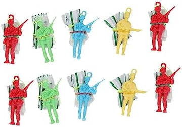 UNO1RC 20 Pcs Kids Mini Toys Flying Toys Kids Playset Plastic Parachute Cool Parachute Soldier Fun Parachute Party Favors Parachute Toy Solider Parachute Toy Children Parachute Toy Flight