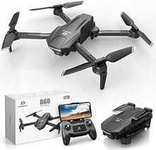 UNO1RC D60 Drones with Camera for Adults, Kids, FPV 1080P HD Video, Long Battery Life, Gravity Sensor, Foldable, Hobby RC Quadcopter, Suitable as Gifts for Boys, Girls, Beginner Adults, 1 Piece, Black