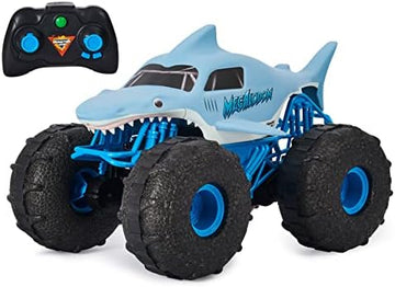 UNO1RC Jam, Official Megalodon Storm All-Terrain Remote Control Monster Truck for Boys and Girls, 1:15 Scale, Kids Toys for Ages 4-6+